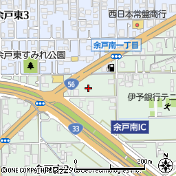 愛媛トヨタ　余戸南店周辺の地図