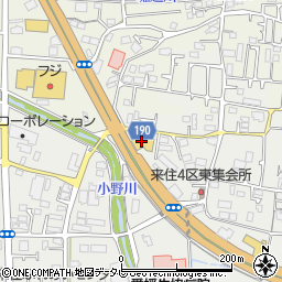 愛媛日産久米店周辺の地図
