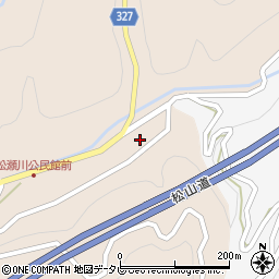 愛媛県東温市松瀬川77周辺の地図