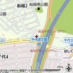 デイリーヤマザキ八幡船越店周辺の地図