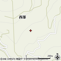 高知県長岡郡大豊町西峯2142周辺の地図