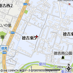 福岡県北九州市小倉南区徳吉東5丁目周辺の地図