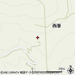 高知県長岡郡大豊町西峯2565周辺の地図