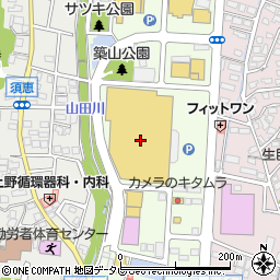ココカラファイン宗像店周辺の地図