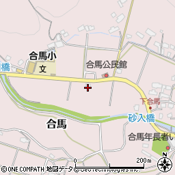 福岡県北九州市小倉南区合馬185周辺の地図