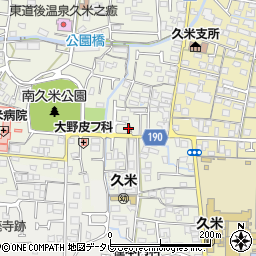 松山久米郵便局周辺の地図