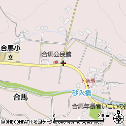 福岡県北九州市小倉南区合馬194周辺の地図