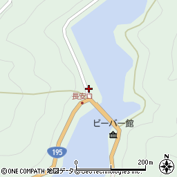 徳島県那賀郡那賀町長安風穴周辺の地図