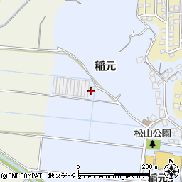 松山野菜栽培施設周辺の地図