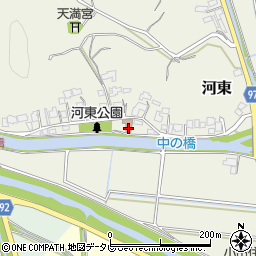 河東公民館周辺の地図