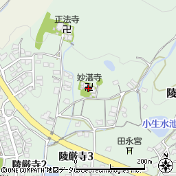 妙湛寺周辺の地図