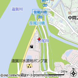 笹尾川周辺の地図