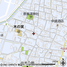 愛媛県松山市西垣生町周辺の地図