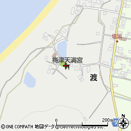 梅津納骨堂周辺の地図