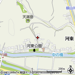 福岡県宗像市河東周辺の地図