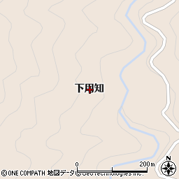 徳島県那賀郡那賀町白石下用知周辺の地図