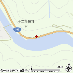 徳島県那賀郡那賀町木頭内ノ瀬周辺の地図