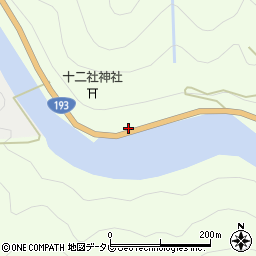 徳島県那賀町（那賀郡）木頭（内ノ瀬）周辺の地図