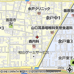 愛媛学習塾連盟周辺の地図