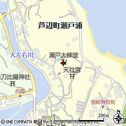 瀬戸大師堂周辺の地図