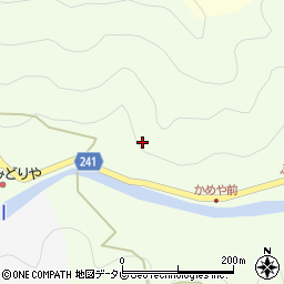 和歌山県田辺市本宮町川湯周辺の地図