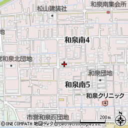 愛媛県松山市和泉南4丁目8-10周辺の地図