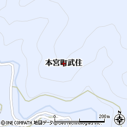 和歌山県田辺市本宮町武住周辺の地図