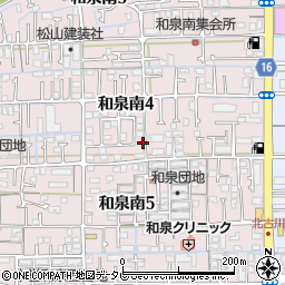 愛媛県松山市和泉南4丁目8-40周辺の地図