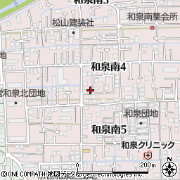 愛媛県松山市和泉南4丁目9-5周辺の地図