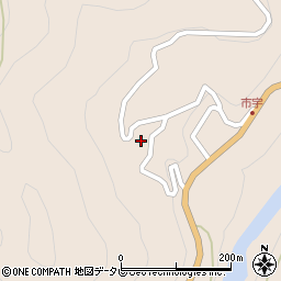 徳島県那賀町（那賀郡）白石（西）周辺の地図