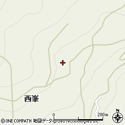 高知県長岡郡大豊町西峯2124周辺の地図
