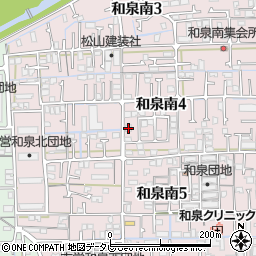 愛媛県松山市和泉南4丁目9-10周辺の地図