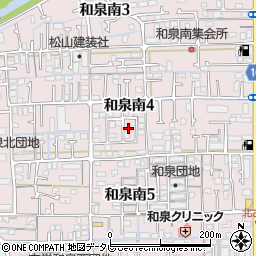 愛媛県松山市和泉南4丁目8-23周辺の地図