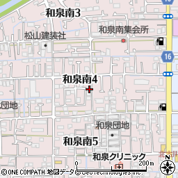 愛媛県松山市和泉南4丁目8-26周辺の地図