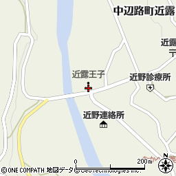 和歌山県田辺市中辺路町近露901周辺の地図
