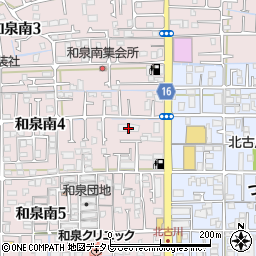 松山地区警察官独身寮周辺の地図