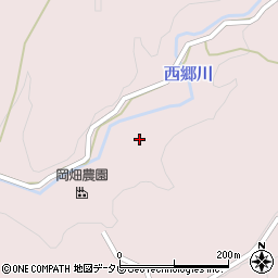 西郷川周辺の地図