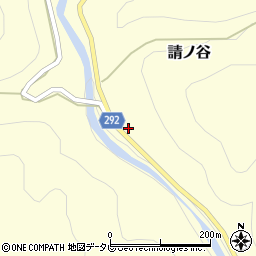 徳島県那賀郡那賀町請ノ谷岡田14周辺の地図