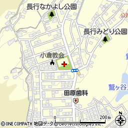 長行台中央公園トイレ周辺の地図