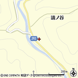 徳島県那賀郡那賀町請ノ谷岡田16周辺の地図