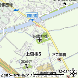 宗像神社周辺の地図