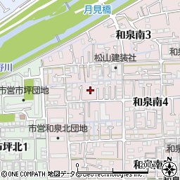 愛媛県松山市和泉南4丁目13-10周辺の地図