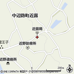 和歌山県田辺市中辺路町近露1119周辺の地図