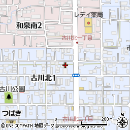 ファミリーマート松山古川北一丁目店周辺の地図