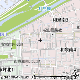 愛媛県松山市和泉南4丁目12-27周辺の地図