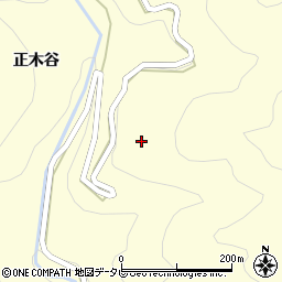 徳島県那賀町（那賀郡）音谷（野田ノ尾）周辺の地図