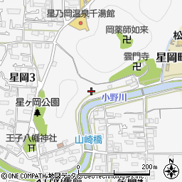 愛媛県松山市星岡周辺の地図