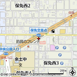 愛媛県松山市保免西周辺の地図