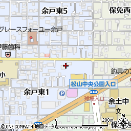 愛媛県松山市余戸東1丁目11周辺の地図