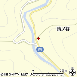 徳島県那賀郡那賀町請ノ谷岡田12周辺の地図